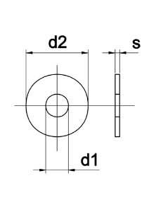 Afbeeldingen van Ring Din 9021 A2 M 6 10X100