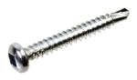 Afbeeldingen van QZ Zelfborende schroeven panhead binnenvierkant DIN7504M 4.2x19 SQ-2 staal gehard verzinkt