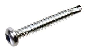 Afbeeldingen van QZ Zelfborende schroeven panhead binnenvierkant DIN7504M 4.2x13 SQ-2 staal gehard verzinkt