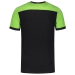 Afbeeldingen van T-SHIRT BICOLOR NADEN BLACKLIME L