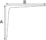 Afbeeldingen van Drager aluminium 100x150mm zwart