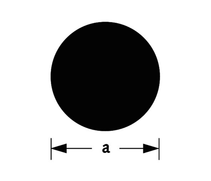 Afbeeldingen van Massief rond messing 4mm 1m