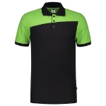 Afbeeldingen van POLOSHIRT BICOLOR NADEN BLACKLIME L