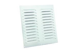 Afbeeldingen van Schoepenrooster vlak model 250x250mm aluminium