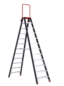 Afbeeldingen van Taurus dubbel oploopbare trap TDO 2 x 12 met beugel