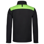 Afbeeldingen van SOFTSHELL BICOLOR NADEN BLACKLIME XL