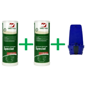 Afbeeldingen van DREUMEX One2Clean Handreiniger Special Cartridge 2.8kg + Automatische Dispenser 2x1st
