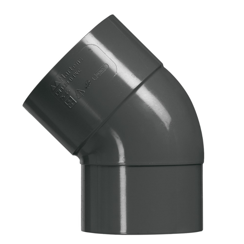 Afbeeldingen van 80mm bochtverj.hwa ant 1xlm 45