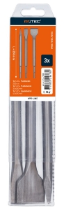 Afbeeldingen van Triplepack SDS+ beitels punt/plat 25mm/spade