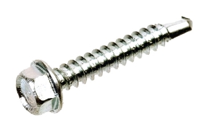 Afbeeldingen van QZ Zelfborende schroeven zeskant DIN7504K USA 3.5x13 SW-1/4 staal gehard verzinkt