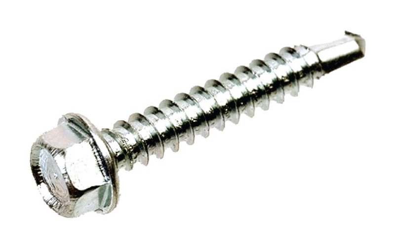 Afbeeldingen van QZ Zelfborende schroeven zeskant DIN7504K USA 4.2x38 SW-1/4 staal gehard verzinkt