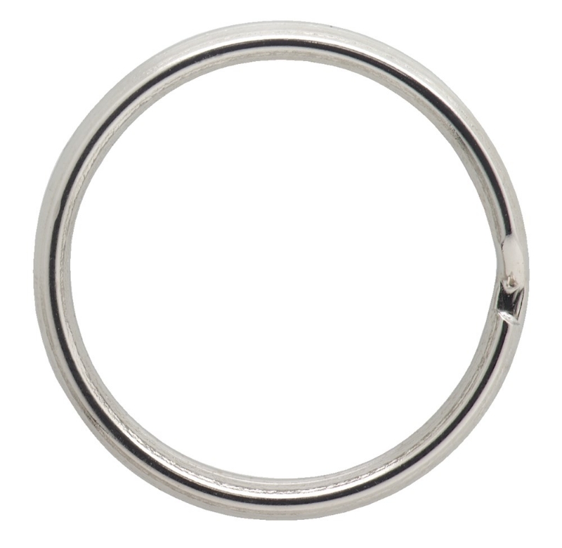 Afbeeldingen van Sleutelring / 38 mm uitw / vernikkeld