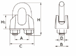 Afbeeldingen van Staaldraadklem Type 741 / 05 mm / RVS AISI 31