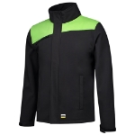 Afbeeldingen van SOFTSHELL BICOLOR NADEN BLACKLIME XL