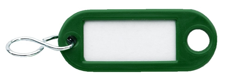 Afbeeldingen van Sleutellabel donkergroen