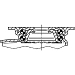 Afbeeldingen van ZWENKWIEL MET DUBBELE REM, VORK VAN GEPERST S