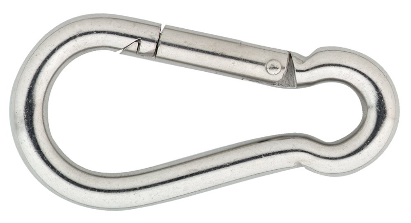 Afbeeldingen van Karabijnhaak 080x08mm RVS AISI 316