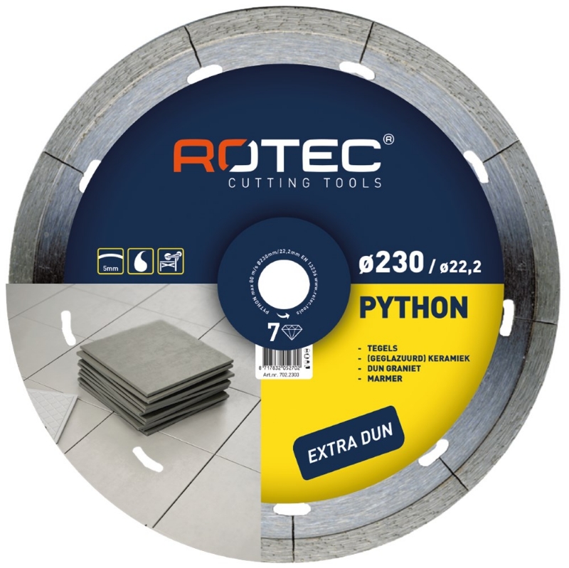 Afbeeldingen van Diamantzaagblad 'PYTHON 7 / SPEEDY', ø115x1,2xø22,2