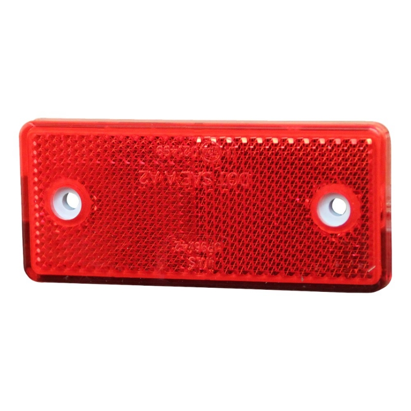 Afbeeldingen van Reflector rood opschroefbaar+zelfklevend 96