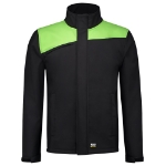 Afbeeldingen van SOFTSHELL BICOLOR NADEN BLACKLIME XL