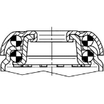 Afbeeldingen van ZWE/REM.50.RUBB.GRIJS.KOG BOUTGAT.40KG