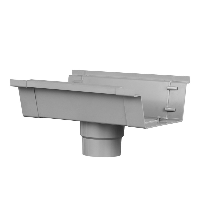 Afbeeldingen van 125mm bakgootlijmuitloop gr