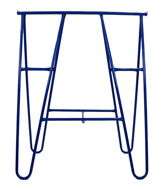 Afbeeldingen van Klapschraag 1250x1140 blauw gemoffeld, buis: 20x1.2