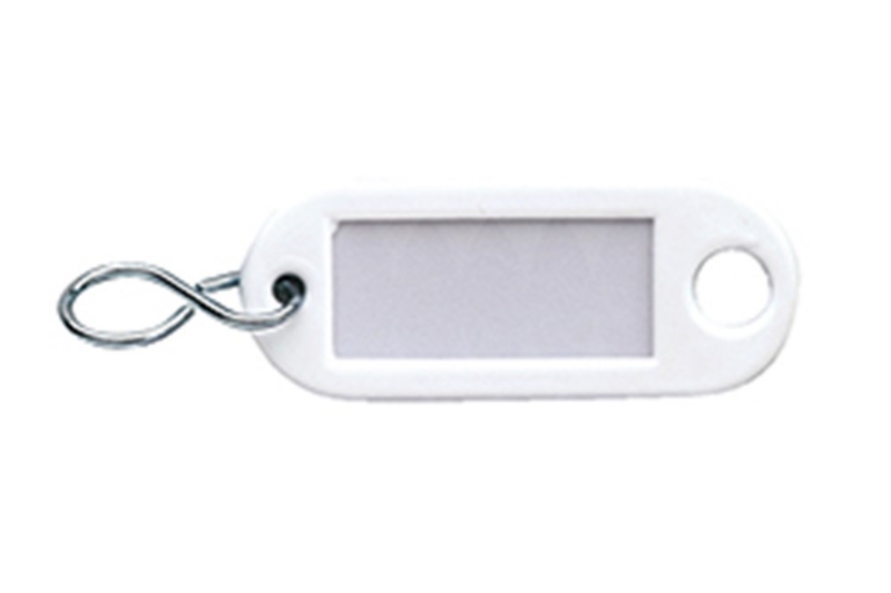 Afbeeldingen van Sleutellabel wit