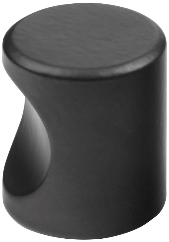 Afbeeldingen van Cilinderknop 20x23mm  m4 zwart