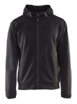 Afbeeldingen van Blåkläder/Hoodie met rits/3363/Zwart/Donkergrijs/XXL