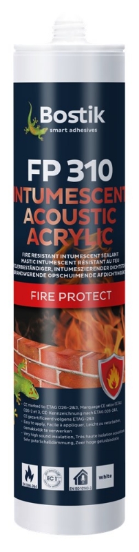 Afbeeldingen van Bostik FP 310 Intumescent Acoustic Acrylic wit koker 310ml