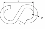 Afbeeldingen van S-haak no. 80 8,4mm L=75mm verzinkt