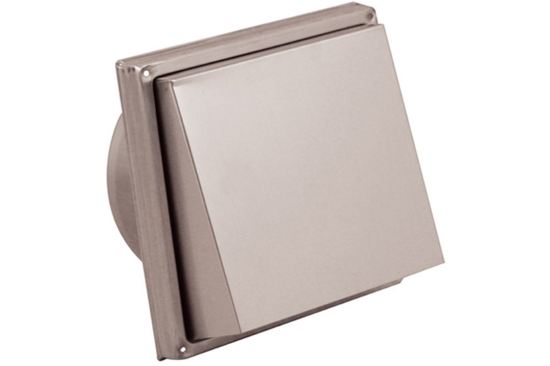 Afbeeldingen van Buitenrooster schuine kap ø 100mm RVS