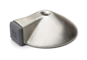 Afbeeldingen van Deurstopper V m. zijbuffer 85x26mm RVS