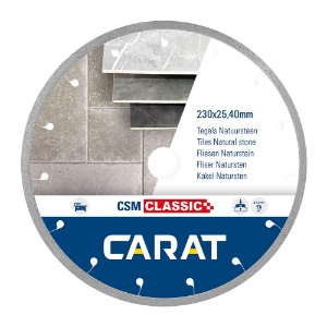 Afbeeldingen van Carat diamantzaag tegels ø230x25,40mm, csm cl