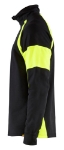 Afbeeldingen van Blåkläder/Sweatshirt met High Vis zones/3550/Zwart/High Vis Geel/L