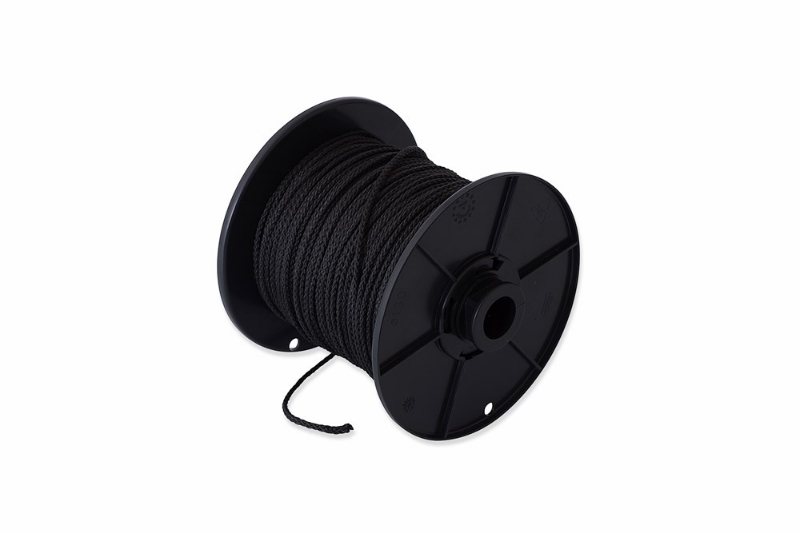 Afbeeldingen van Touw gevlochten PP 03mm / zwart