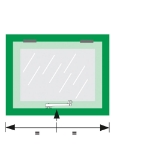Afbeeldingen van AXA Flex 196mm linkssluitend roestvaststaal