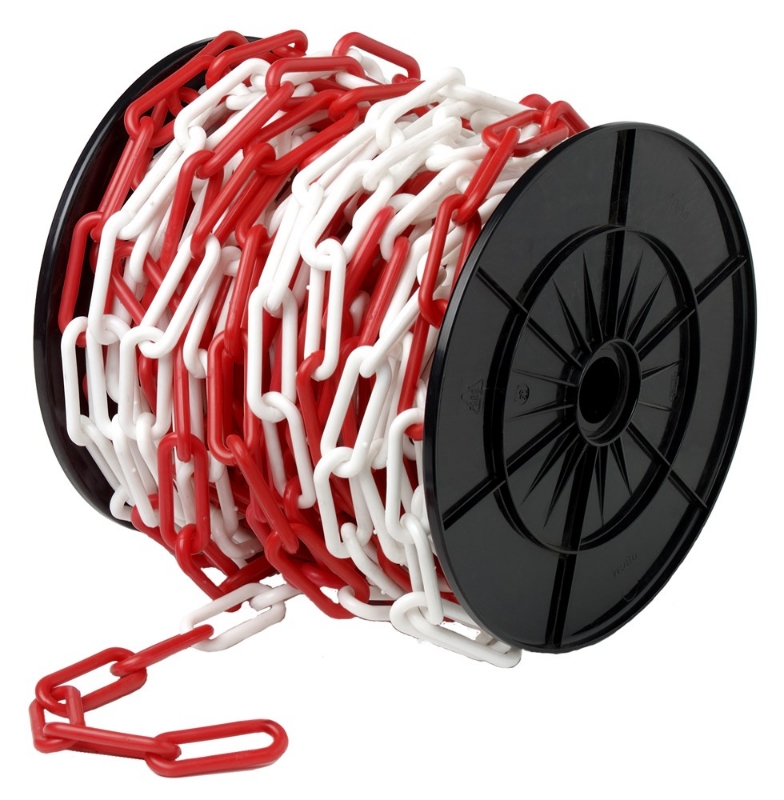 Afbeeldingen van Kunststof ketting 06mm / rood-wit