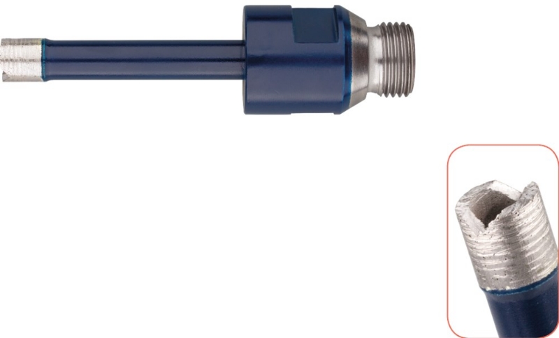 Afbeeldingen van Natuursteenboor, blauw, nat, 1/2'', ring, ø6x