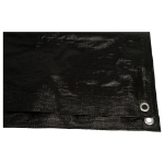 Afbeeldingen van Konvox Bouwhekkleed 150gr zwart 1.76x3.41m