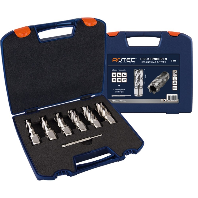 Afbeeldingen van HSS Kernborenset SILVER-LINE '536W', WLD 19, 7-dlg, ø12-22