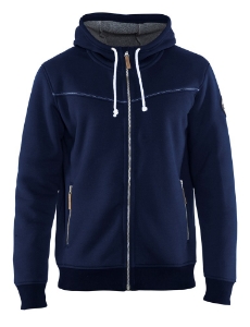 Afbeeldingen van Blåkläder/Hoodie met warme voering/4933/Marineblauw/M