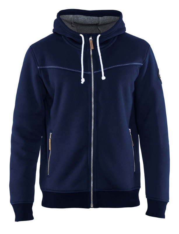 Afbeeldingen van Blåkläder/Hoodie met warme voering/4933/Marineblauw/M
