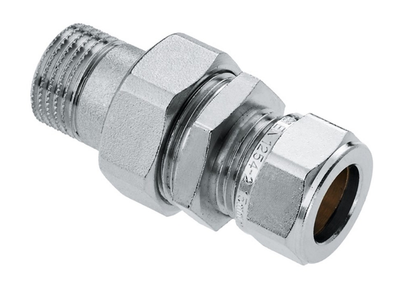 Afbeeldingen van BONFIX 827110 radiatorkoppeling recht 1/2 x 15 mm