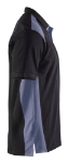 Afbeeldingen van Blåkläder/Poloshirt piqué/3324/Zwart/Grijs/L