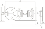 Afbeeldingen van Rolschuif / 44x100 mm / schootdikte 4 mm / vl