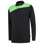 Afbeeldingen van POLOSWEATER BLACKLIME L