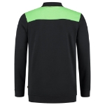 Afbeeldingen van POLOSWEATER BLACKLIME L