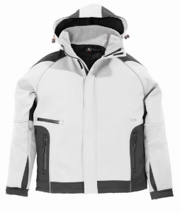 Afbeeldingen van FHB WALTER Softshelljack, wit-antraciet M